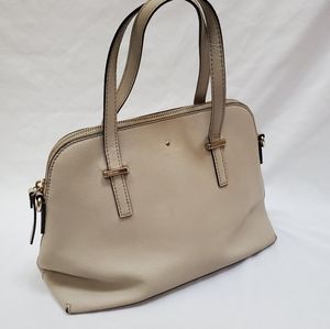 Kate Spade Satchel - Cream 100% Leather